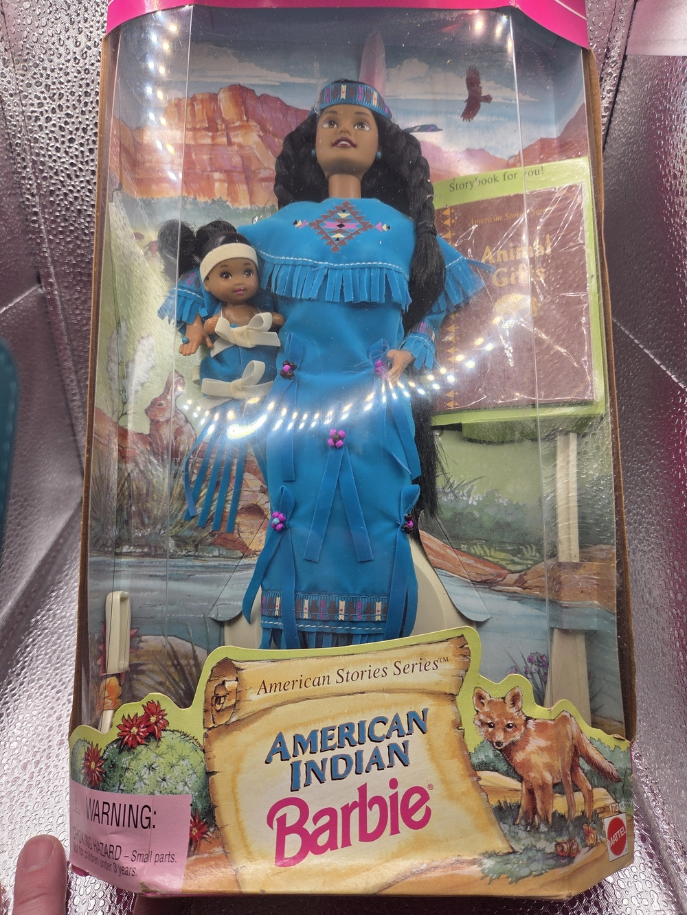 A American Indian Barbie in Turquoise Dress